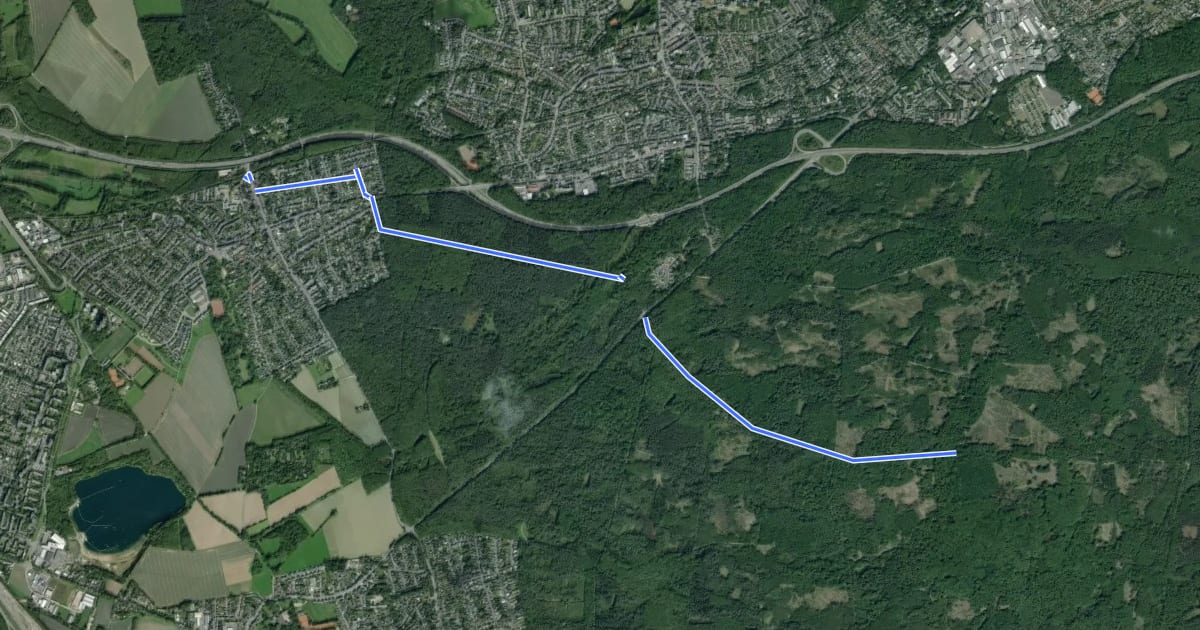 Маршрут [<5a] Wanderweg 5a des KEV [Köln] на спутниковом снимке