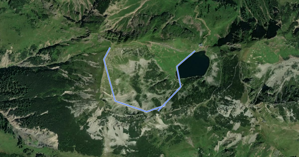 Маршрут [5a] Wildseeloderhaus Seenieder Wildseeloder на спутниковом снимке