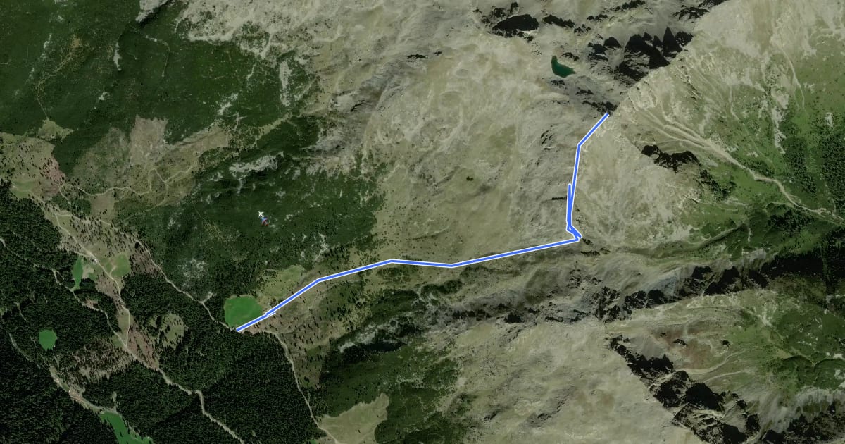 Маршрут 5B на спутниковом снимке