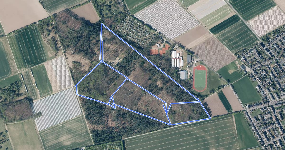 Маршрут 5km Route Zonser Heide на спутниковом снимке