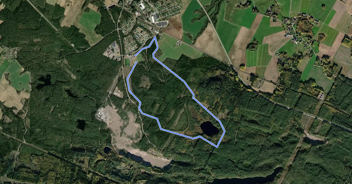 Маршрут 6 km на спутниковом снимке