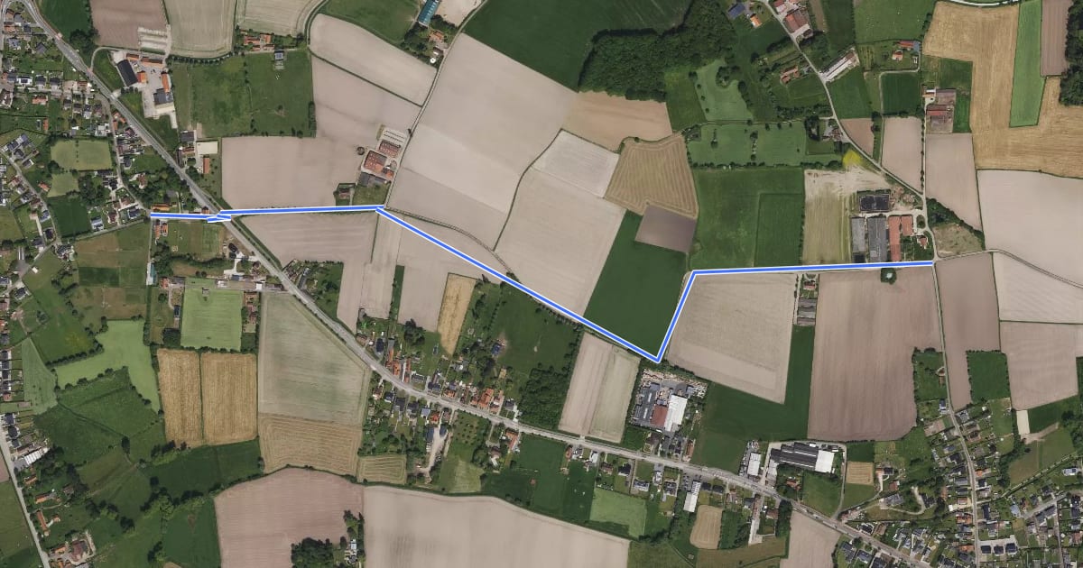 Маршрут 60-61 на спутниковом снимке