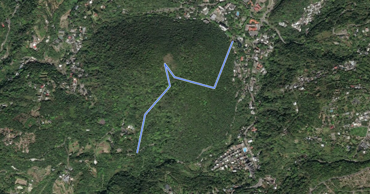 Маршрут 紗帽山 步道 на спутниковом снимке