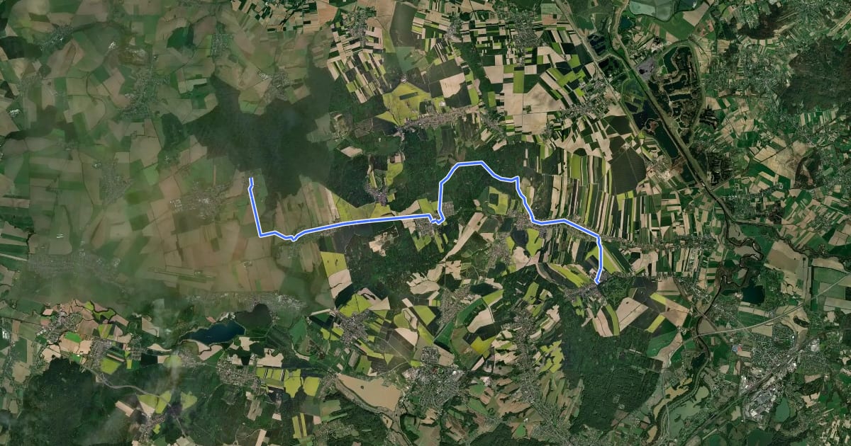 Маршрут 6091 Bolatice - Šilheřovice на спутниковом снимке