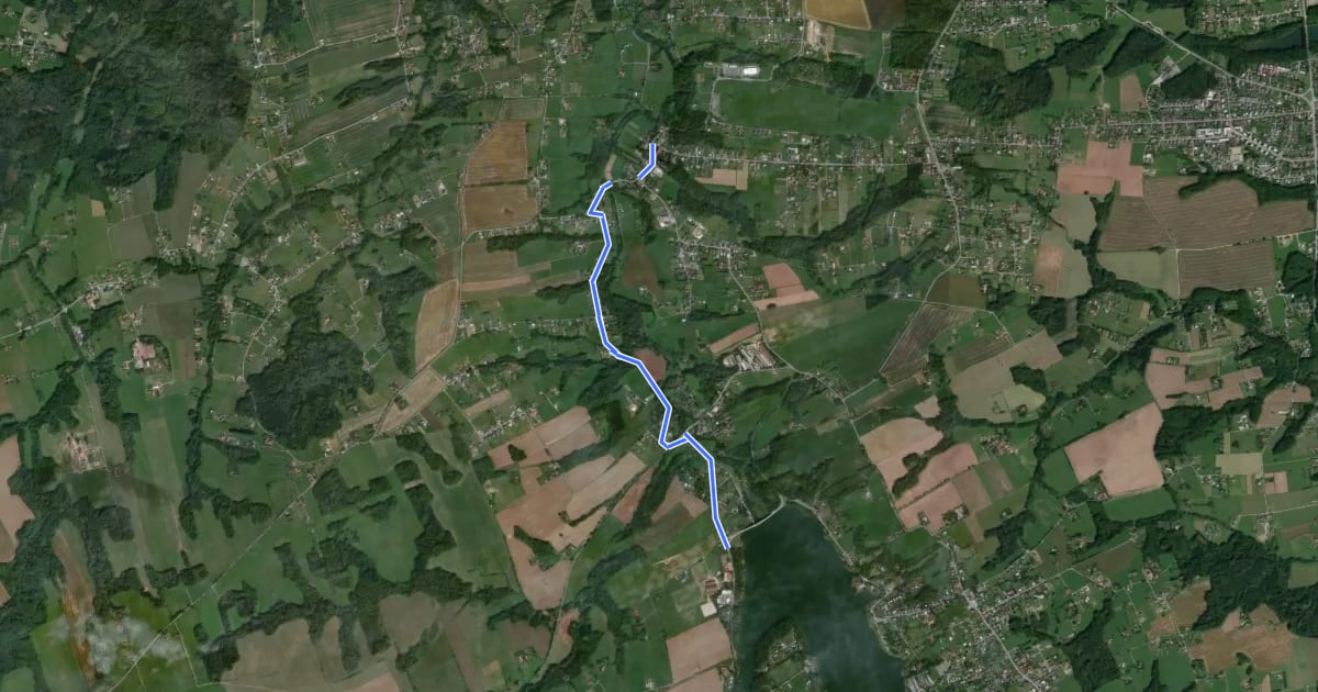 Маршрут 6099 Horní Bludovice (Mokroš) - Žermanice (přehr.) на спутниковом снимке