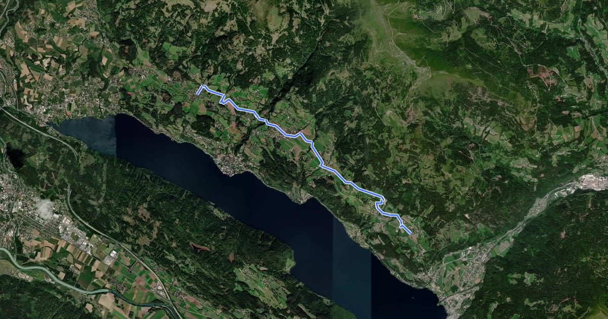 Маршрут 61 - Laubendorf-Tschierweg-Schwaigerschaft-Obermillstatt - Lammersdorf на спутниковом снимке