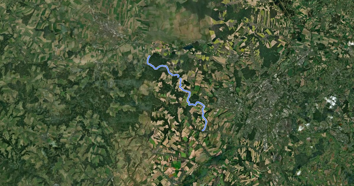 Маршрут 6199 Štítina - Klimkovice на спутниковом снимке