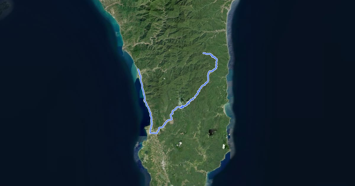 Маршрут 車城環線(東向) на спутниковом снимке