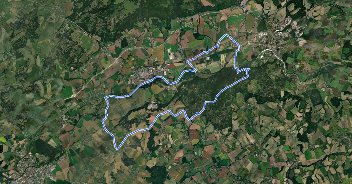 Маршрут 6240 okruh Lipník n/B - Pavlovice u P. - Drahotuše на спутниковом снимке