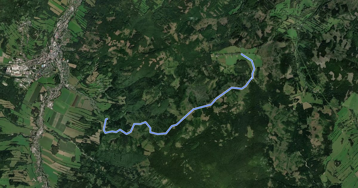 Маршрут 6248 Dětřichov (točna, BUS) - Rejvíz (ch. Svoboda, BUS) на спутниковом снимке