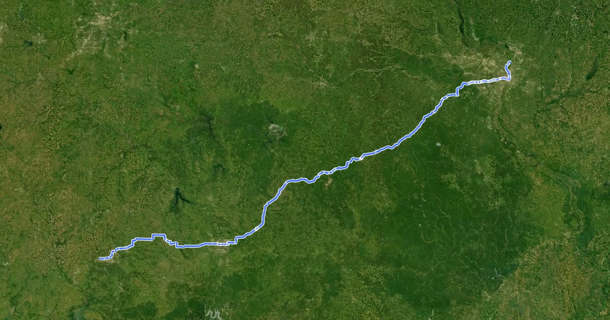 Маршрут 66 (Missouri) на спутниковом снимке