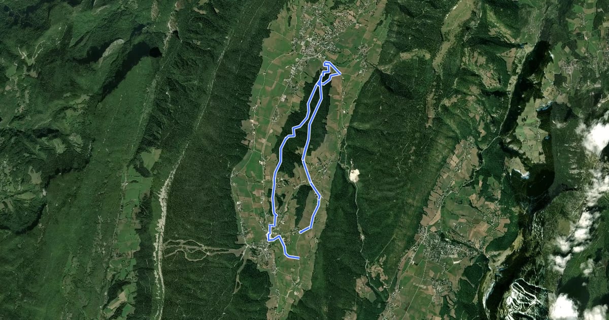 Маршрут 67:11 LE TOUR DU BOIS DE CLARET(BLEU) на спутниковом снимке