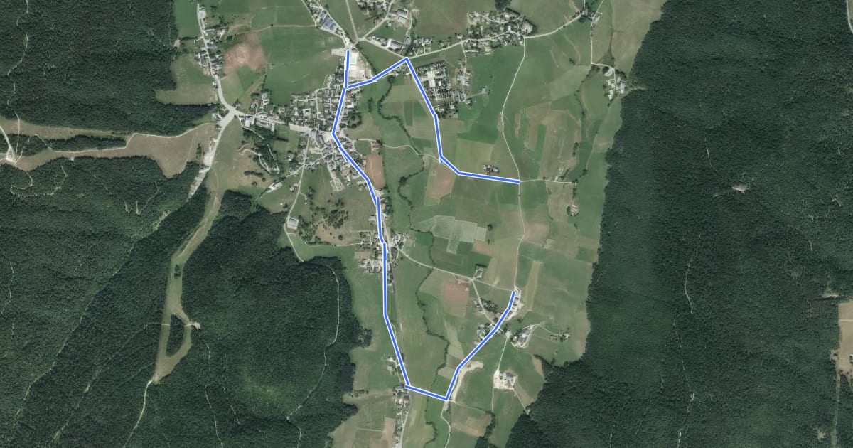 Маршрут 67:3 FACE AU VILLAGE DE MEAUDRE(VERT) на спутниковом снимке