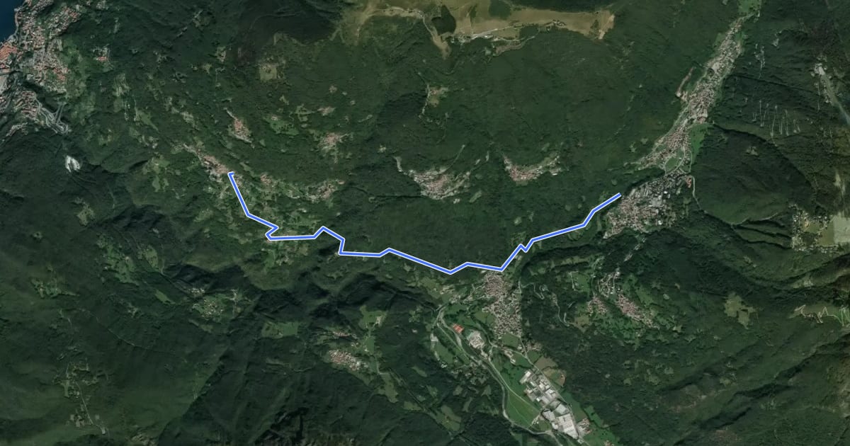 Маршрут 673A на спутниковом снимке