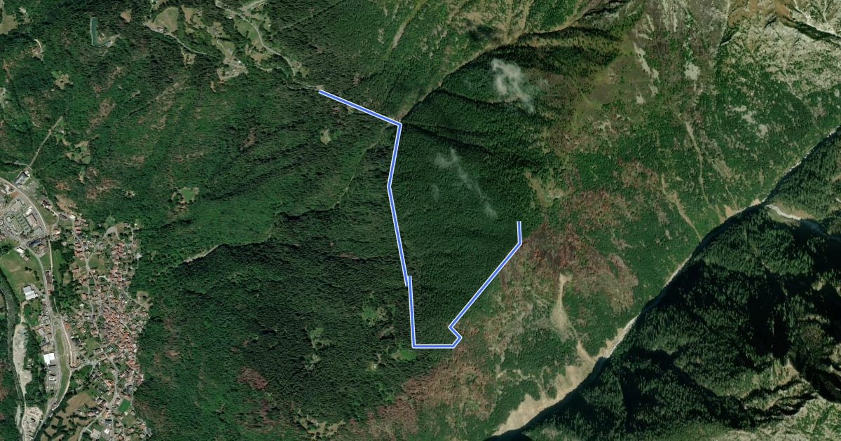 Маршрут 675 на спутниковом снимке