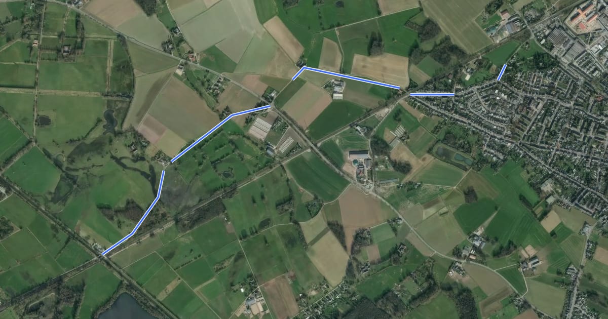 Маршрут 68-73 на спутниковом снимке