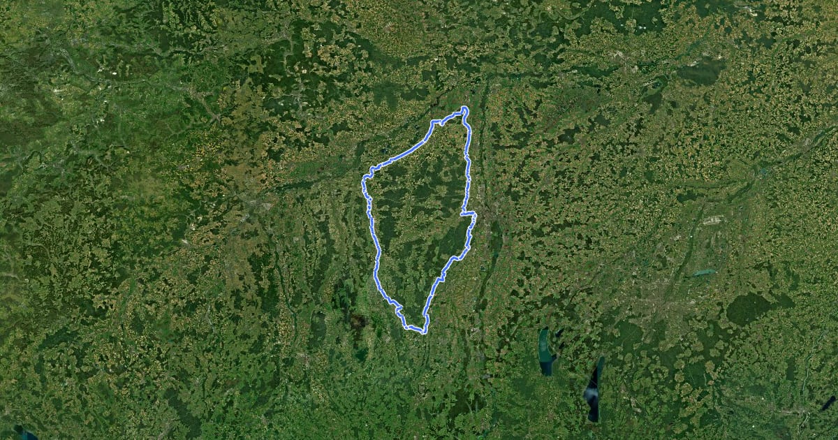 Маршрут 7-Schwaben-Tour на спутниковом снимке