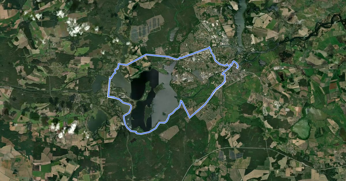 Маршрут 7-Seen-Tour на спутниковом снимке