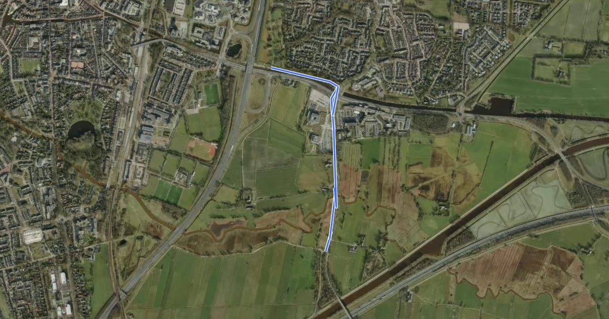 Маршрут 70-71 на спутниковом снимке