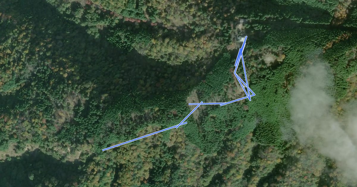 Маршрут 京都一周トレイル東山コース 71:74 на спутниковом снимке