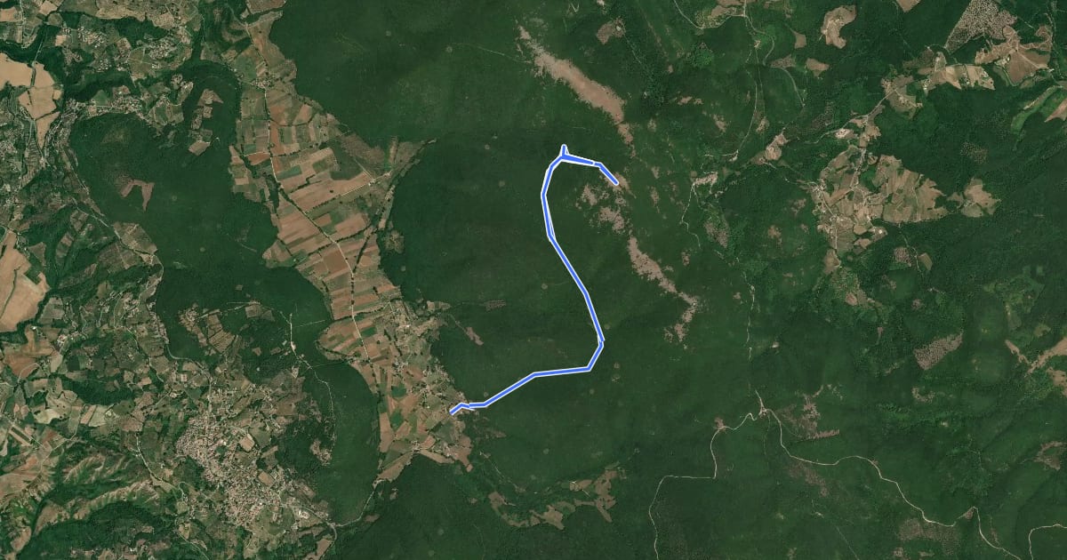Маршрут 713 на спутниковом снимке