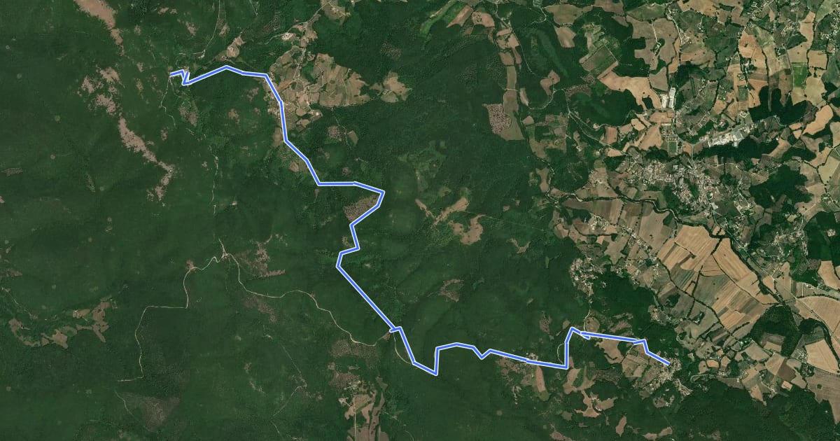 Маршрут 723 на спутниковом снимке