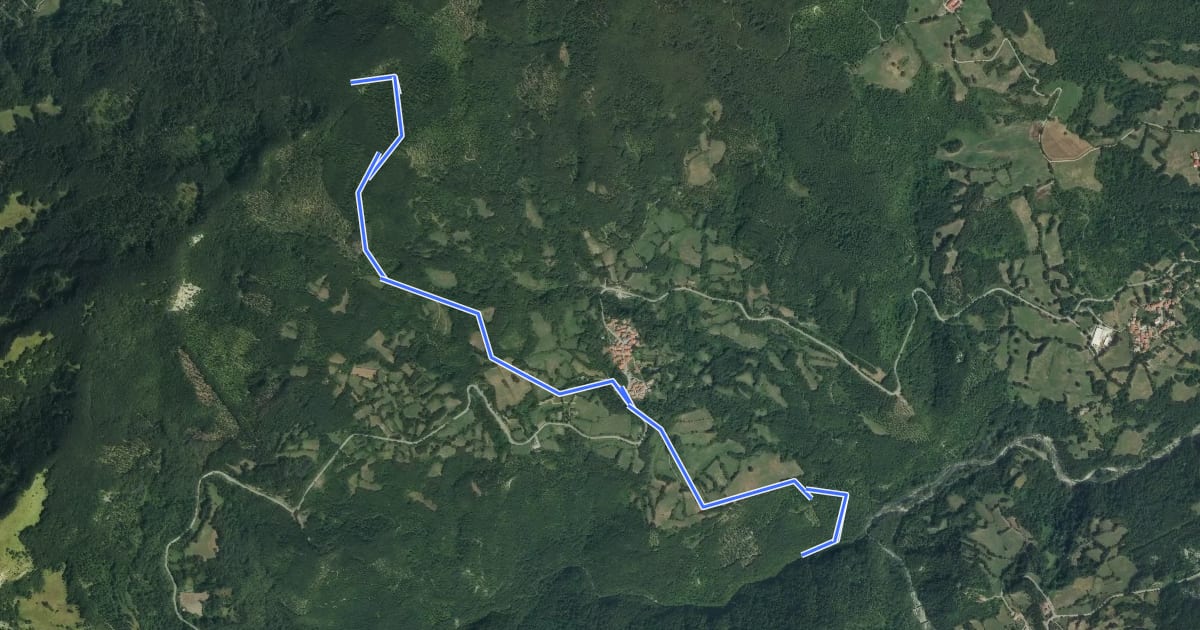 Маршрут 735A на спутниковом снимке