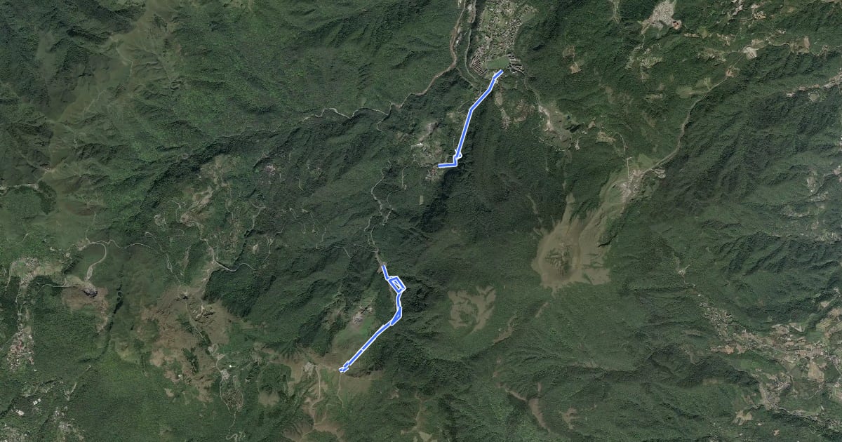 Маршрут 金包里大路(魚路古道) на спутниковом снимке