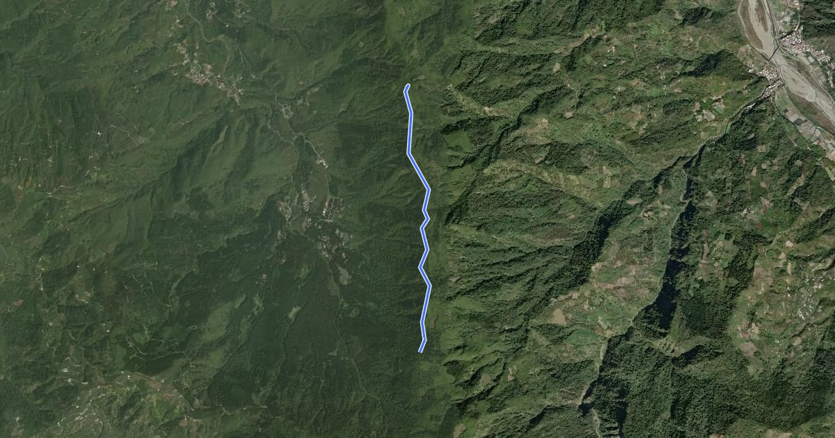 Маршрут 鳯凰山北嶺線 на спутниковом снимке