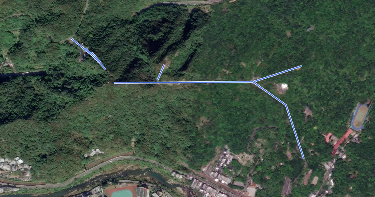 Маршрут 秀崎山登山步道 на спутниковом снимке