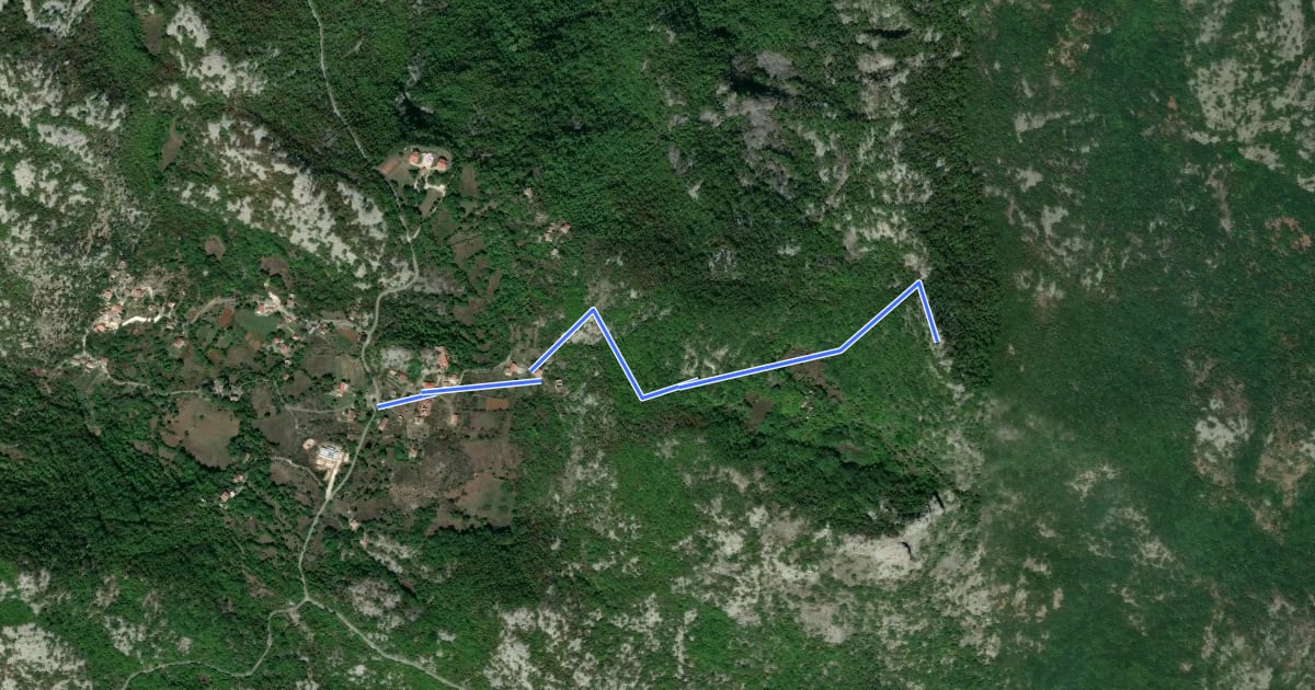 Маршрут 790T Komarno - Komaraštik на спутниковом снимке