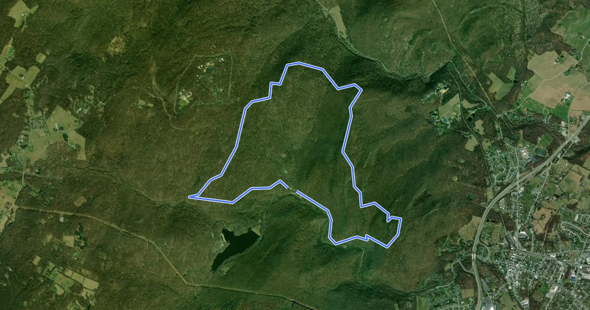 Маршрут 8 Mile Loop Trail на спутниковом снимке