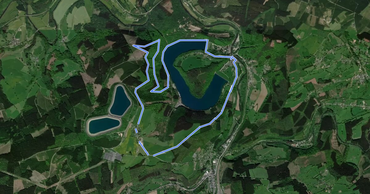Маршрут 8. Promenade du Merle на спутниковом снимке