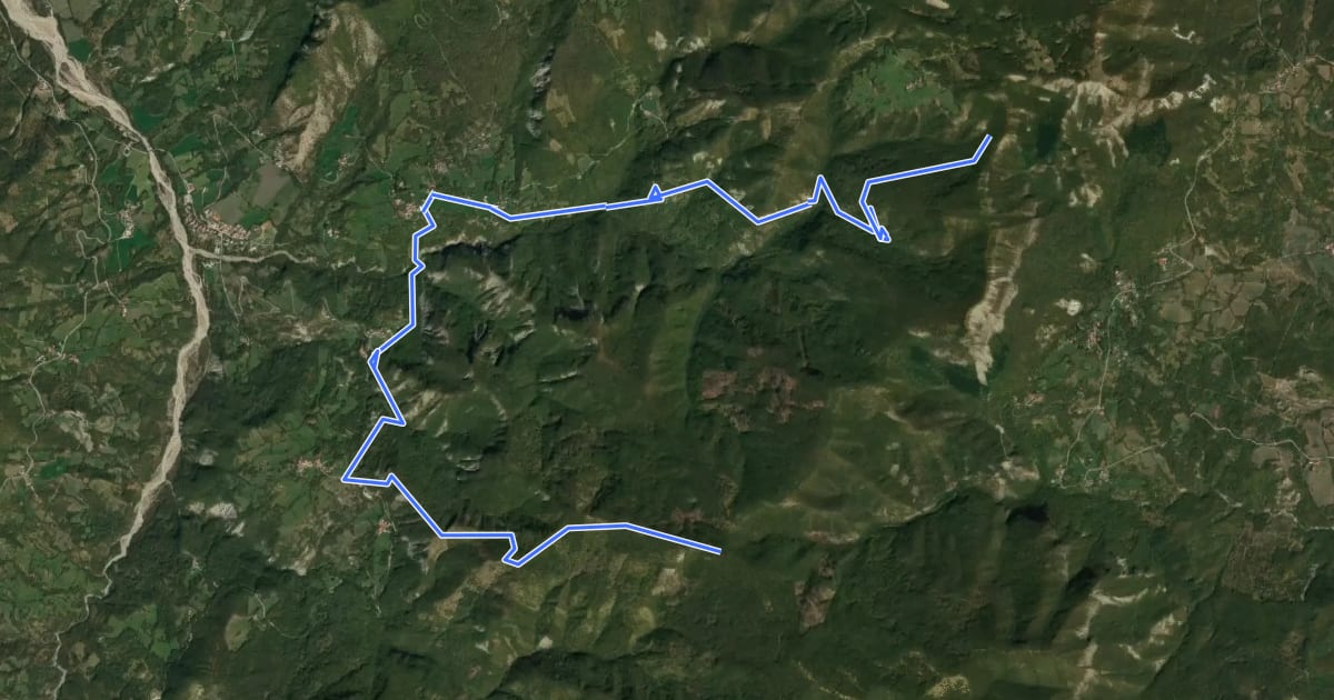 Маршрут 803A на спутниковом снимке