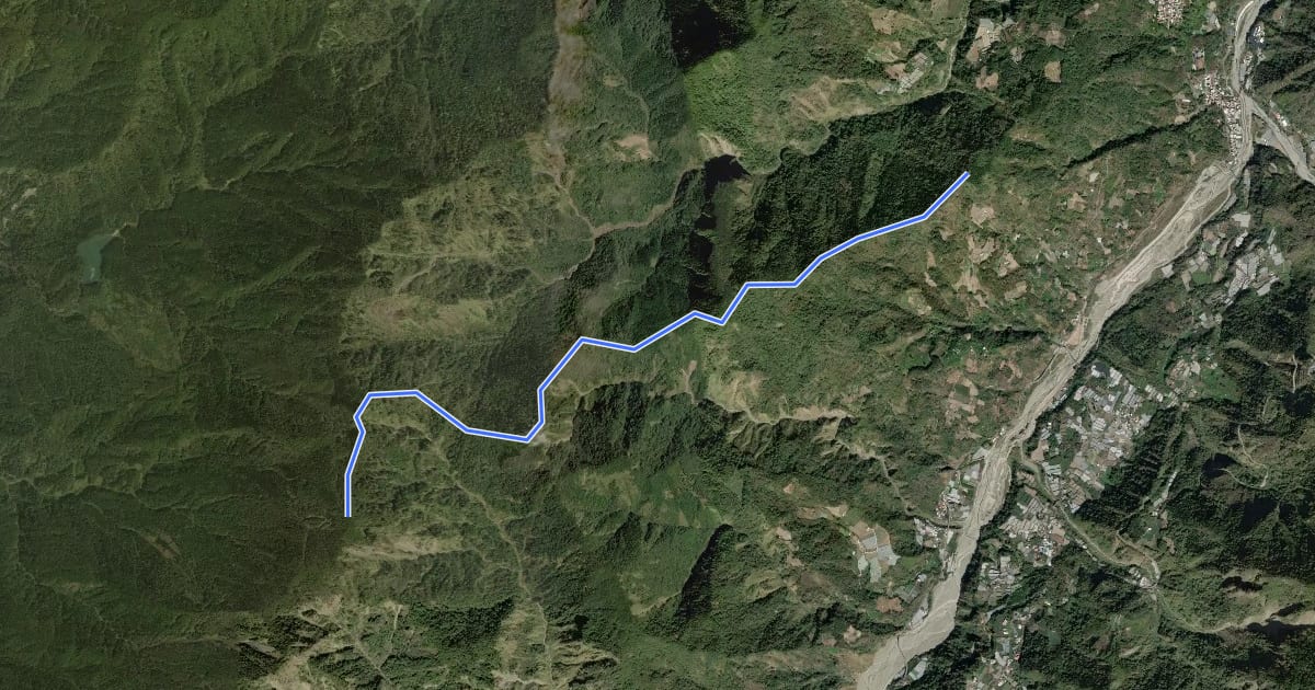 Маршрут 瓊山松山步道 на спутниковом снимке