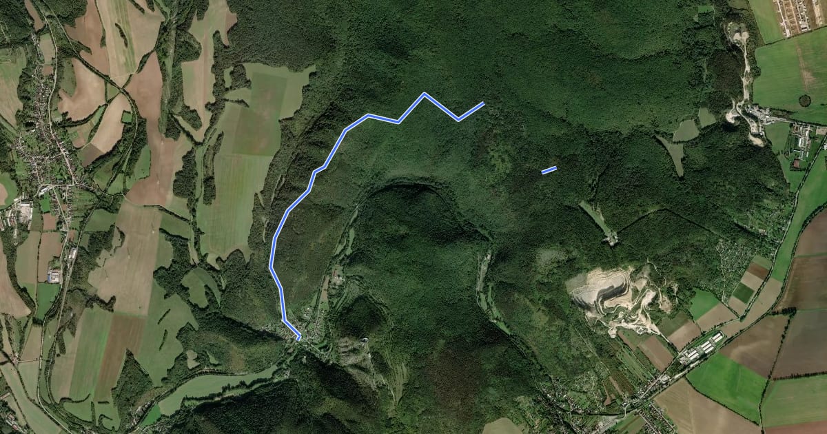 Маршрут 8114M на спутниковом снимке
