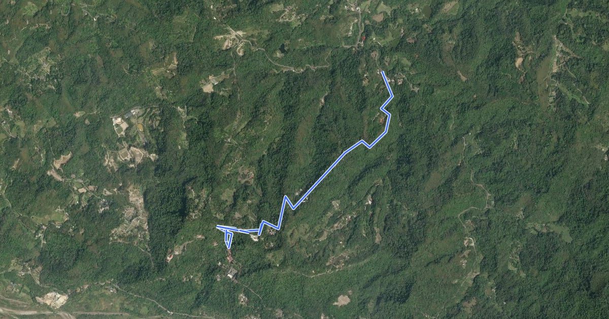 Маршрут 獅山古道 на спутниковом снимке