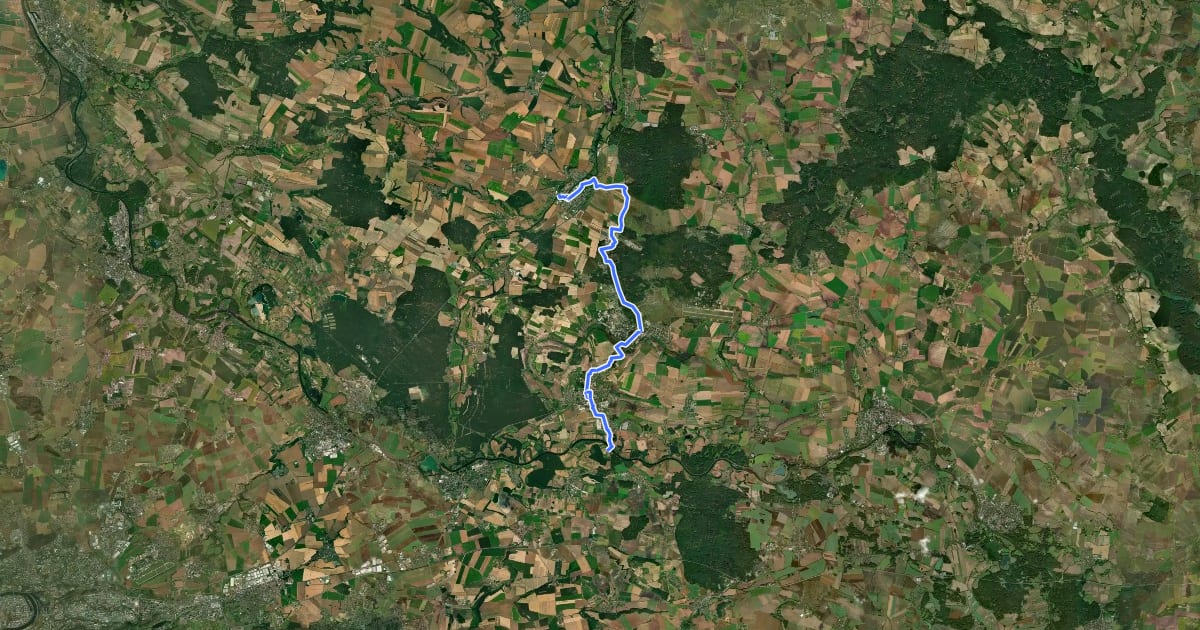 Маршрут 8149 на спутниковом снимке