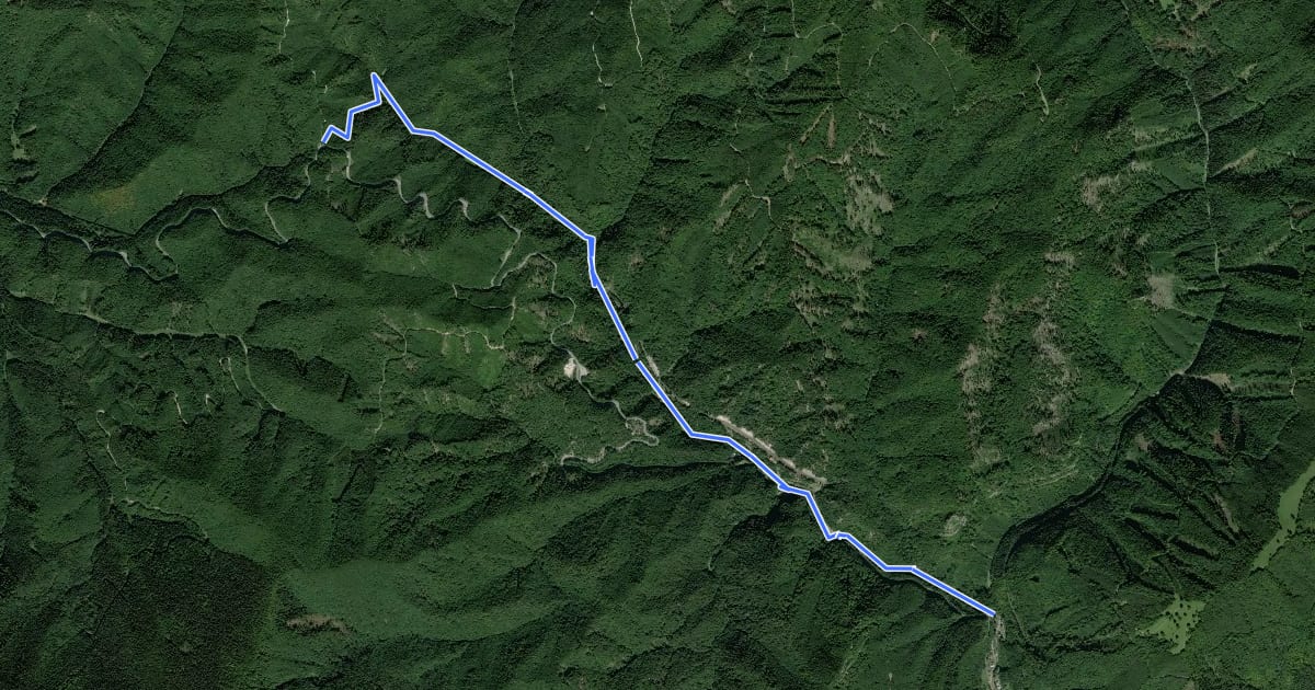 Маршрут 8436M на спутниковом снимке