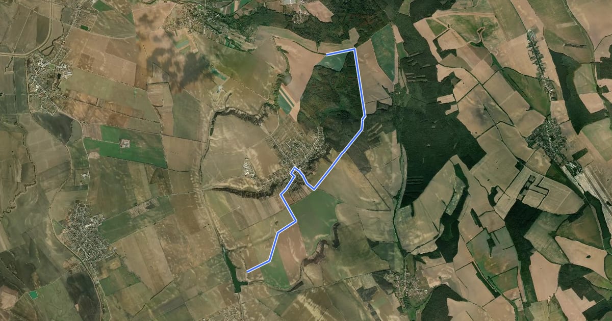 Маршрут 8514 на спутниковом снимке