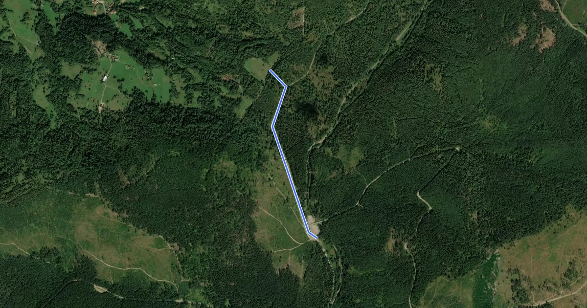 Маршрут 8569M на спутниковом снимке