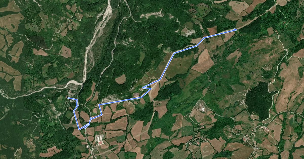 Маршрут 863 на спутниковом снимке
