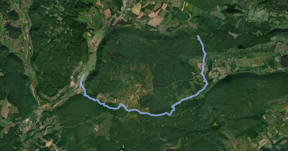 Маршрут 8752 на спутниковом снимке
