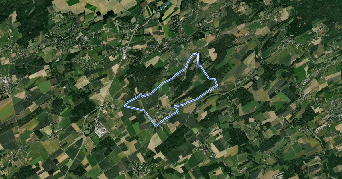 Маршрут 9. Promenade du Baron на спутниковом снимке