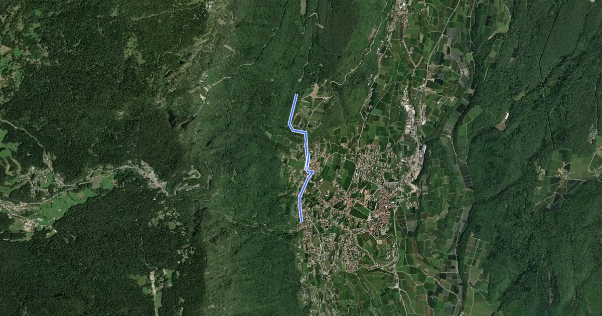 Маршрут 91 на спутниковом снимке