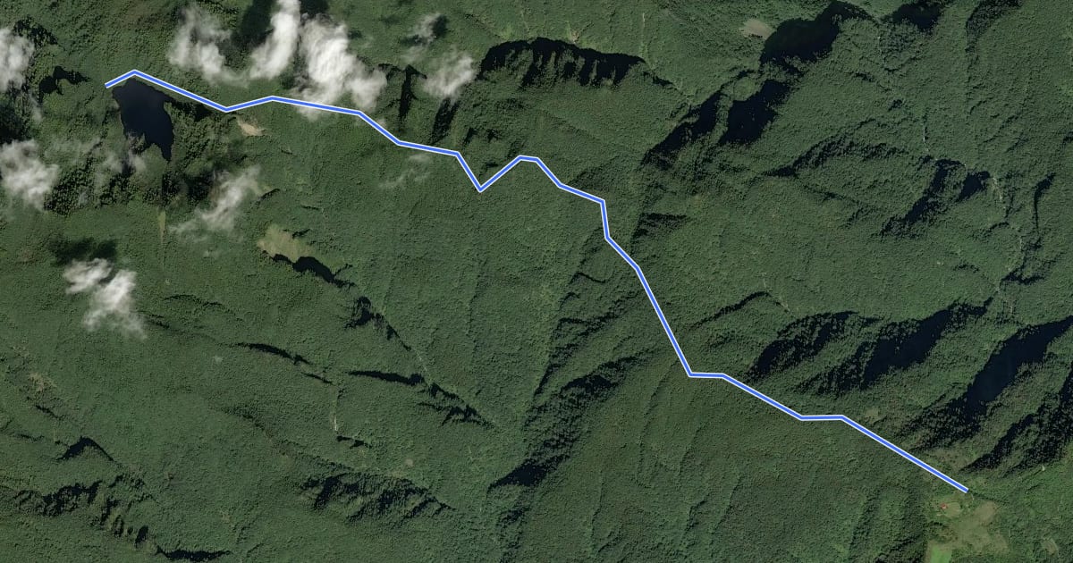 Маршрут 松羅湖山徑 на спутниковом снимке