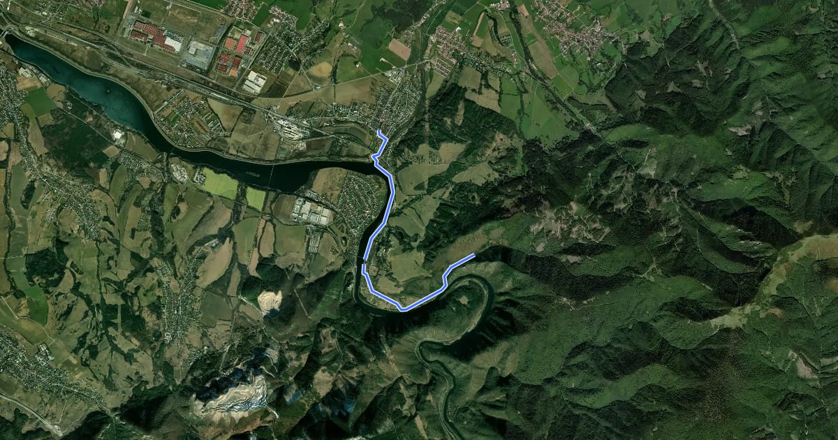 Маршрут 9411 на спутниковом снимке