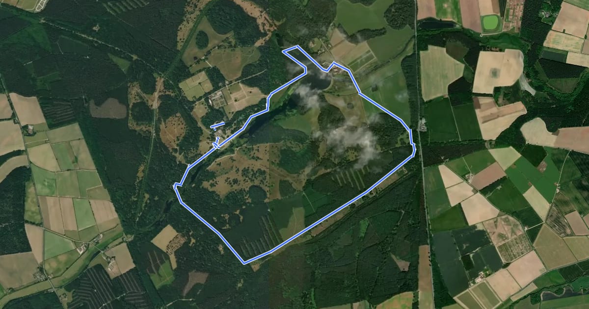 Маршрут A Glimpse of Southern Clumber, Clumber Park на спутниковом снимке