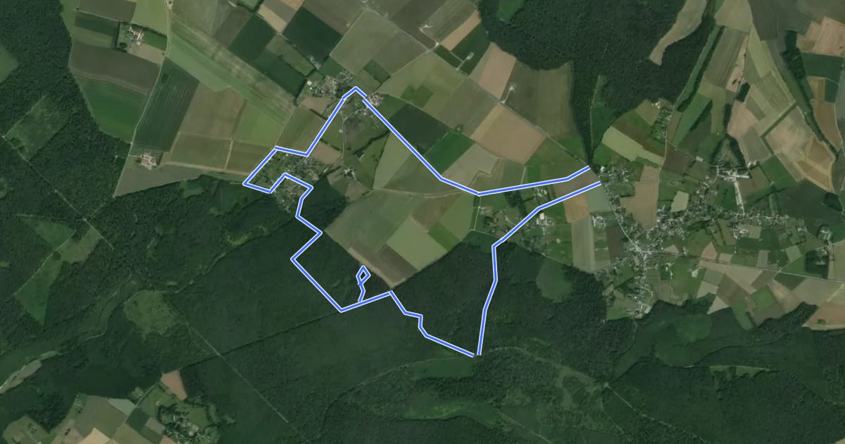Маршрут A la découverte du Val Ygot на спутниковом снимке