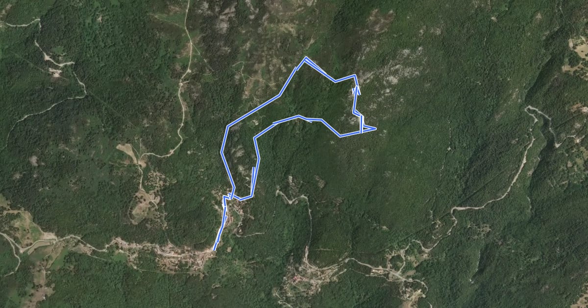 Маршрут A Strada di Rinucciu - Sentier Archéologique de Cuciurpula на спутниковом снимке